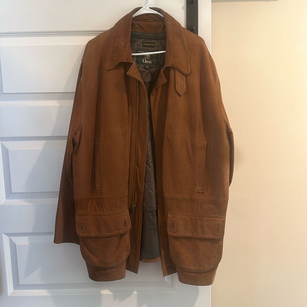 Orvis Leather Overcoat